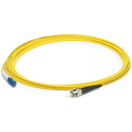 This Is A 5M Lc (Male) To St (Male) Yellow Simplex Riser-Rated Fiber